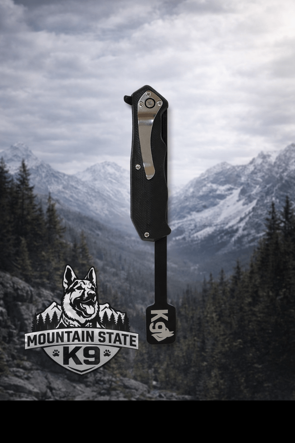 Outstick for working dog training, designed for police K9 and military K9 handlers in outdoor environments.